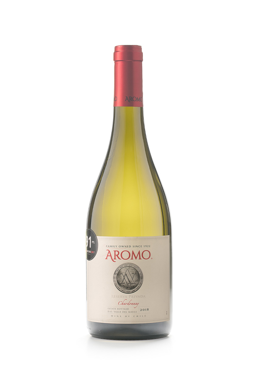 Вино Аромо Резерва Привада Шардоне, DO, белое, сухое, 0.75л